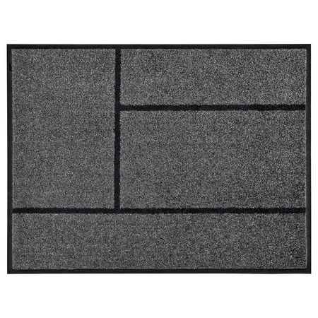 KÖGE Придверный коврик - серый/чёрный 69x90 см