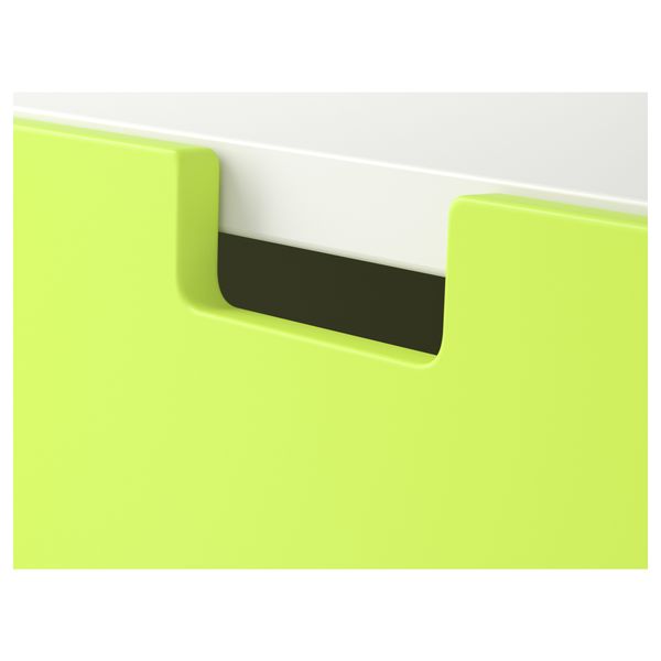 Стол с 2 ящиками СТУВА, белый, зеленый (90x79x102 см) - схема-чертеж с размерами