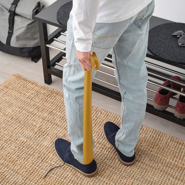 Рожок для обуви, желтый IKEA OMTÄNKSAM ОМТЭНКСАМ 604.695.32 - схема-чертеж с размерами