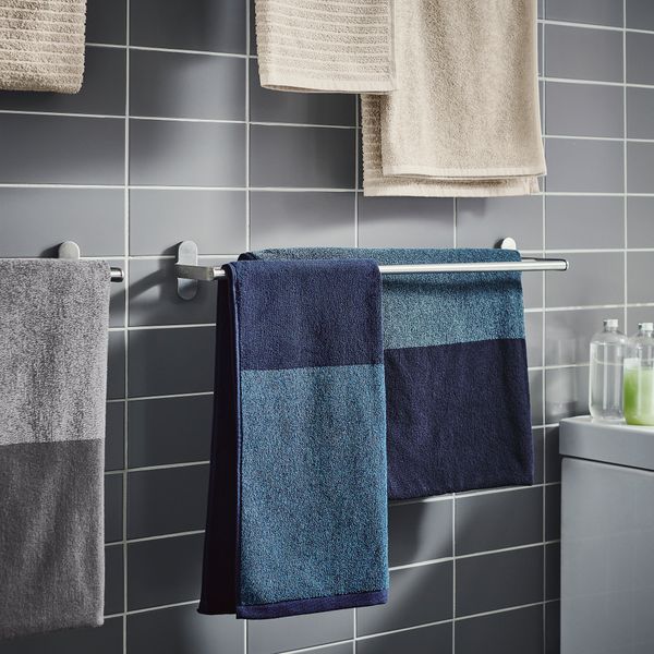 Банное полотенце, 70x140 см, темно-синий, меланж IKEA HIMLEÅN ХИМЛЕОН 104.429.03 - фото 6