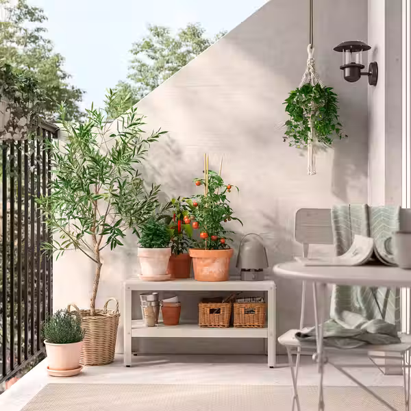 KOLBJÖRN Стеллаж - бежевый для сада/для дома 80x45 см - фото 3