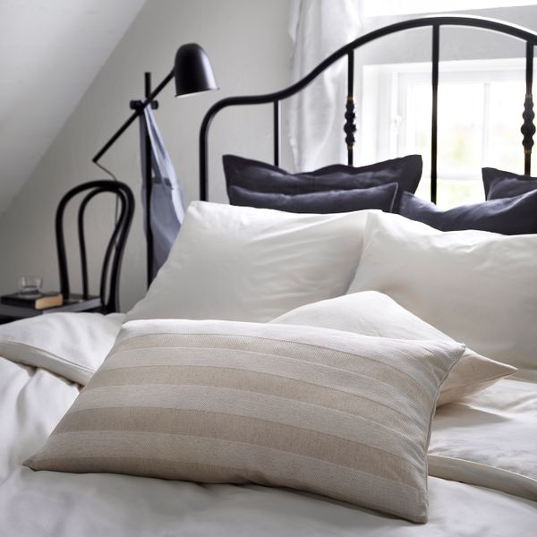 Чехол на подушку, неокрашенный/в полоску 40x65 см IKEA HEDDAMARIA ХЕДДАМАРИА 904.559.15 - фото 5