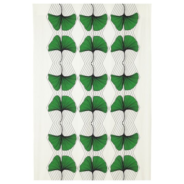 Отрез ткани АНВЭНДБАР, зеленый, белый (150x300 см) - схема-чертеж с размерами