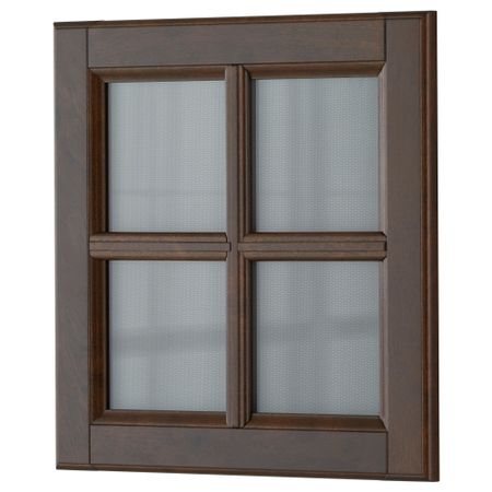 Стеклянная дверь ДАЛАРНА, темно-коричневый