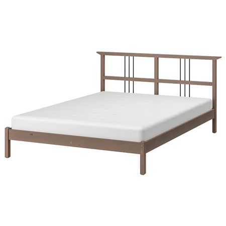 Каркас кровати, серо-коричневый 160x200 см IKEA RYKENE РИКЕНЕ 701.900.54