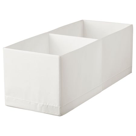 Ящик с отделениями, белый 20x51x18 см IKEA STUK СТУК 304.744.36