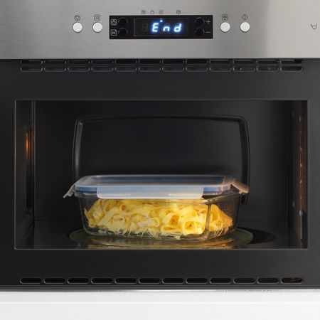 Контейнер для продуктов с крышкой, прямоугольной формы стекло/пластик 1.0 л IKEA IKEA 365+ ИКЕА/365+ 492.690.73