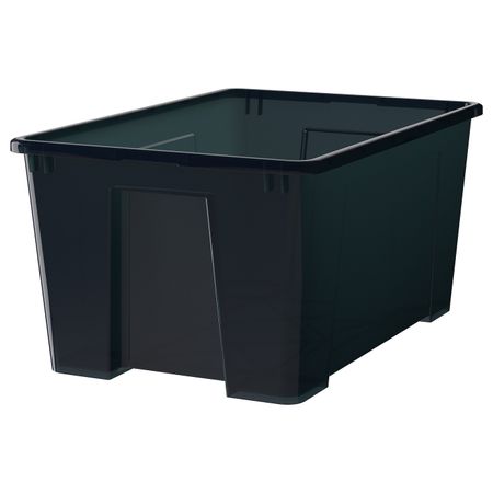 Контейнер, черный, 56x39x28 см/45 л IKEA САМЛА 202.063.16
