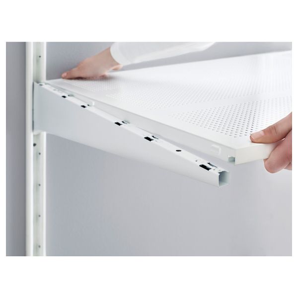 Полка, металлический белый 40x58 см IKEA АЛЬГОТ 503.795.08 - фото 3