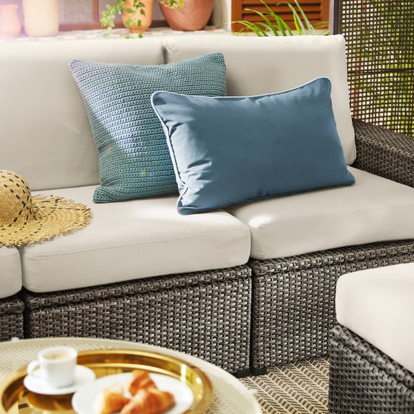 3-местный модульный диван, садовый, темно-серый/ФРЁСЁН/ДУВХОЛЬМЕН бежевый 223x82x88 см IKEA SOLLERÖN СОЛЛЕРОН 392.877.70 - фото 4