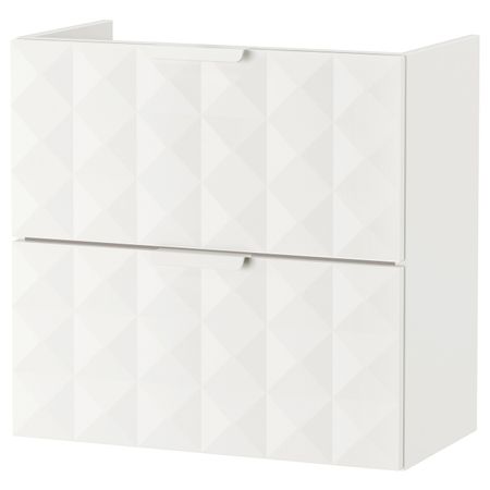 Шкаф для раковины с 2 ящ, Решён белый 60x32x58 см IKEA ГОДМОРГОН 803.909.86
