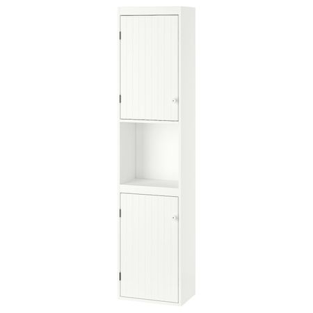 Шкаф высокий,2дверный, белый 40x25x172 см IKEA SILVERÅN СИЛВЕРОН 503.690.57