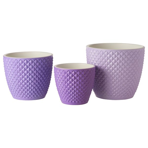 Горшок цветочный, светло-сиреневый 15 см IKEA PALSTERNACKA ПАЛСТЕРНАККА 404.659.93 - фото 5