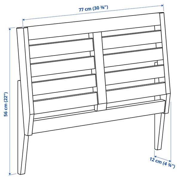 IKEA в интерьере - схема-чертеж с размерами