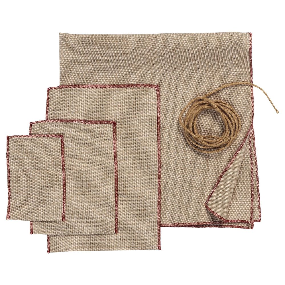 Подарочная упаковка, 4 шт., джут неокрашенный IKEA VINTER 2020 ВИНТЕР 2020 704.759.38 - фото 1