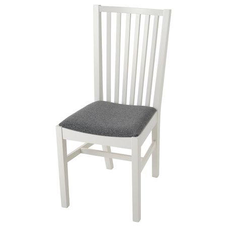Стул, белый/Гуннаред классический серый IKEA NORRNÄS НОРНЭС 404.666.57
