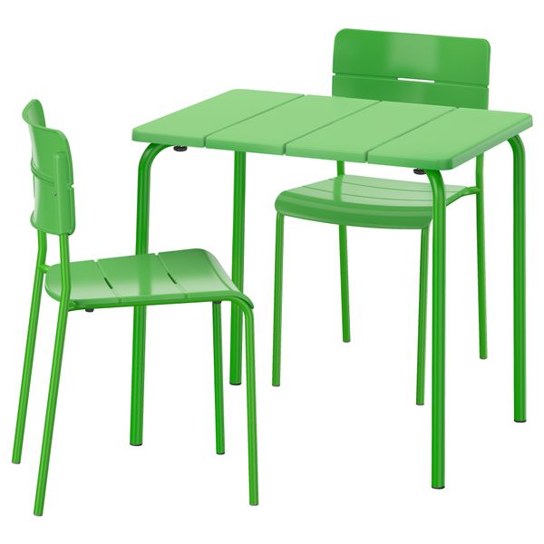 Стол + 2 стула, для сада ВЭДДО, зеленый - фото 1