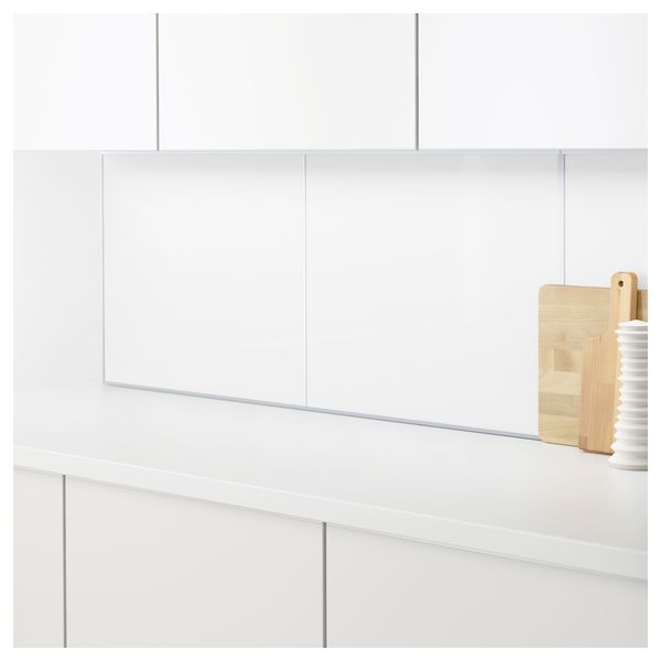 Настенная панель ФАСТБУ, двусторонний белый, лист белый/светло-серый (60x50 см) - схема-чертеж с размерами