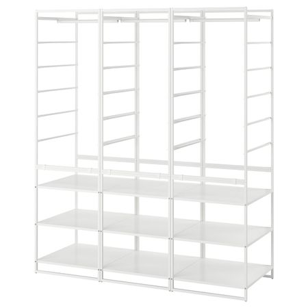 Гардероб, комбинация, белый 148x51x173 см IKEA JONAXEL ЙОНАКСЕЛЬ 593.062.06