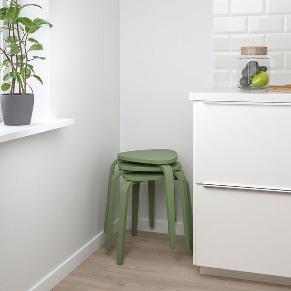 Табурет, зеленый IKEA KYRRE КЮРРЕ 605.071.38 - фото 4