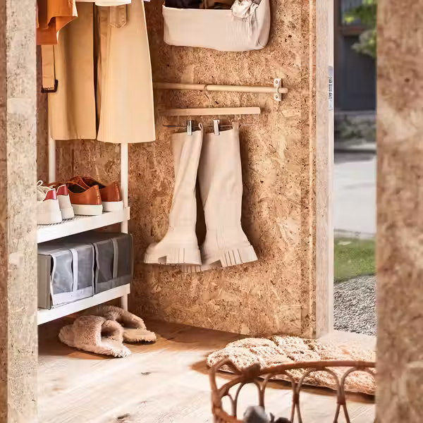 BUMERANG Вешалка для юбки - естественный - схема-чертеж с размерами