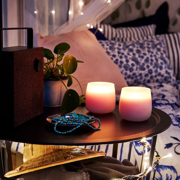 Столик с отделениями для хранения, черный 60 см IKEA GUALÖV ГУАЛЁВ 403.600.43 - фото 4