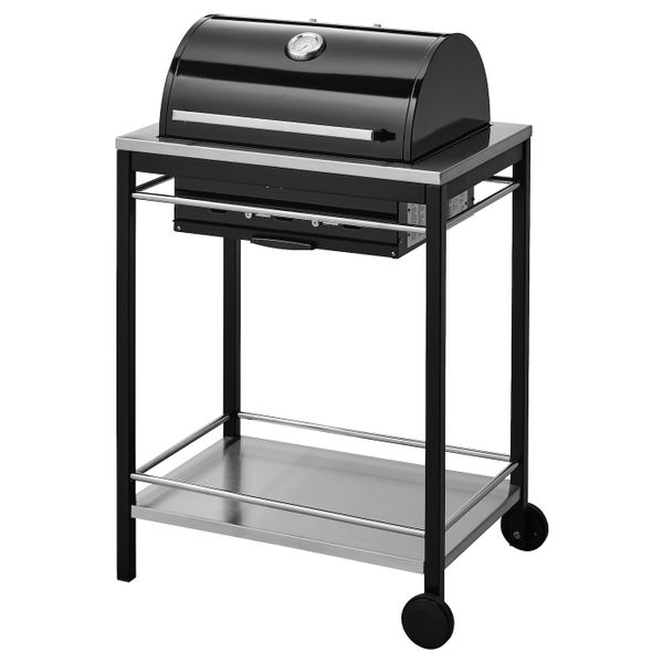 Угольный гриль, нержавеющая сталь IKEA KLASEN КЛАСЕН 392.289.93 - фото 1