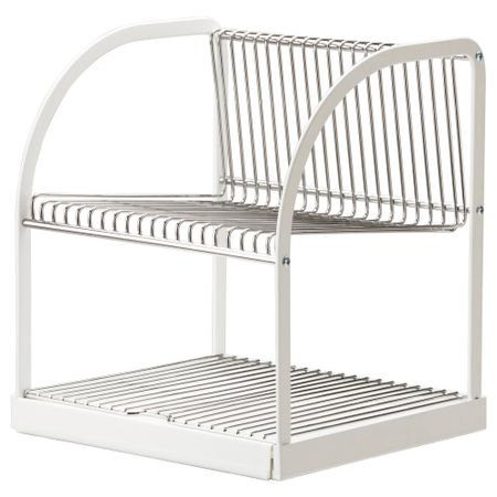 Сушилка посудная БЕСТОЭНДЕ, серебристый, белый (32x29x36 см)