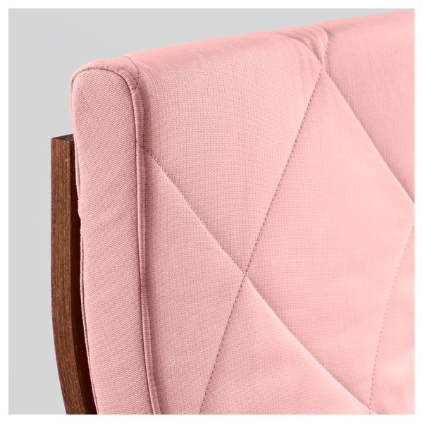 Кресло ПОЭНГ, классический коричневый, Эдум розовый - фото 4