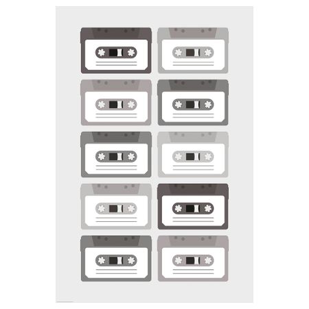 Постер, 61x91 см, Магнитофонная кассета IKEA DRÖMBILD ДРЁМБИЛЬД 005.180.26