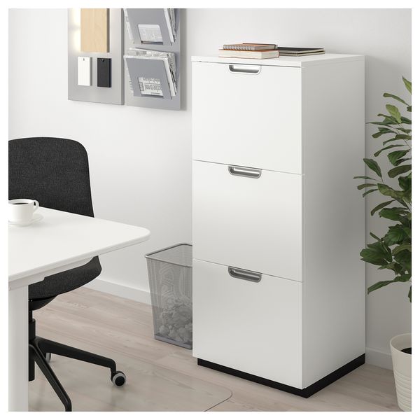 Шкаф для папок ГАЛАНТ, белый (51x120 см) - схема-чертеж с размерами