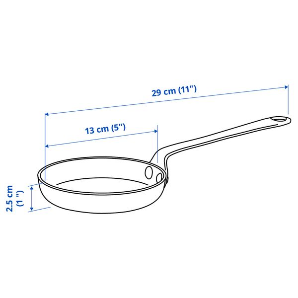 Сковорода, углеродистая сталь, 13 см IKEA VARDVARDAGEN ВАРДАГЕН ВАРДАГЕН 004.612.37 - фото 19