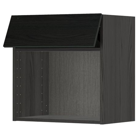 Навесной шкаф для СВЧ-печи, черный, Тингсрид черный 60x60 см IKEA МЕТОД 292.324.86