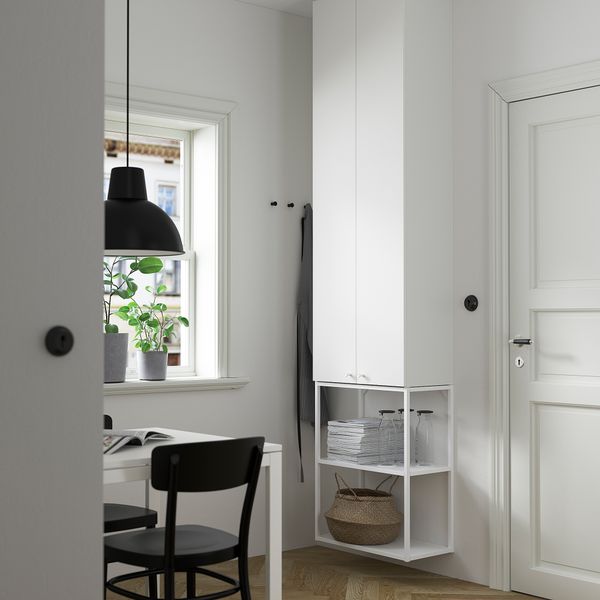 Комбинация для хранения, белый, 60x32x255 см IKEA BEGIVENHET БЕГИВЕНХЕТ 293.314.05 - фото 3