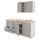 Кухня, серый 220x61x220 см IKEA KNOXHULT КНОКСХУЛЬТ 294.015.11