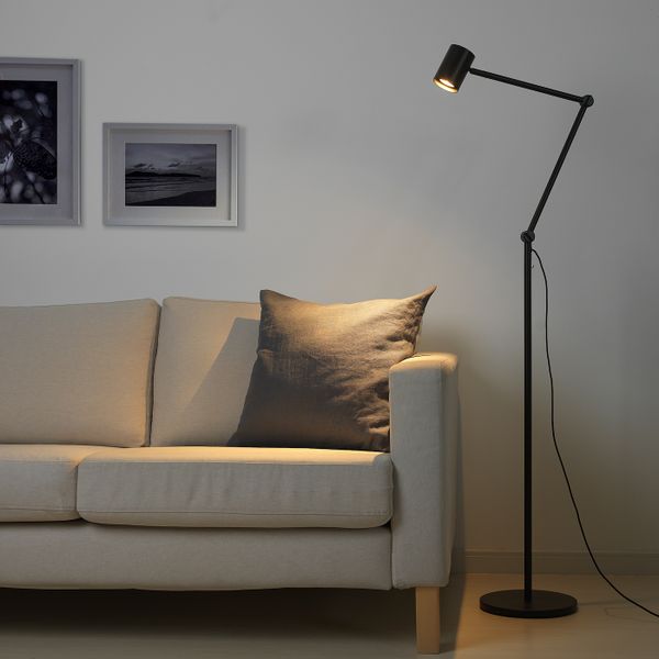 Светильник напольный для чтения, антрацит IKEA NYMÅNE НИМОНЕ 904.337.30 - фото 2