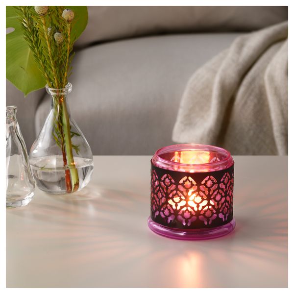 Подсвечник для свечи, греющей свечи СОММАР 2017, сиреневый (9.5 см) - схема-чертеж с размерами