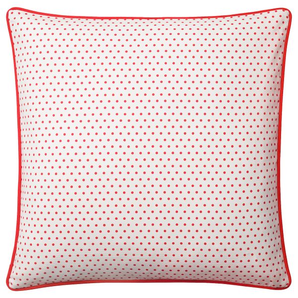 Чехол на подушку, красный, белый 50x50 см IKEA МАЛИНМАРИА 804.262.59 - фото 2