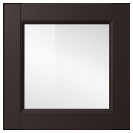 Стеклянная дверь ЛАКСАРБИ, черно-коричневый