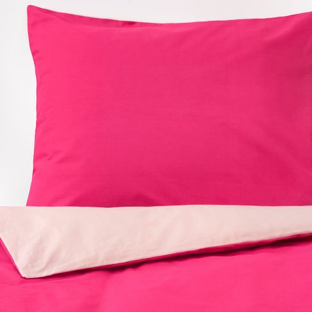 Пододеяльник и 2 наволочки, розовый 200x200/50x70 см IKEA ДВАЛА 203.774.88