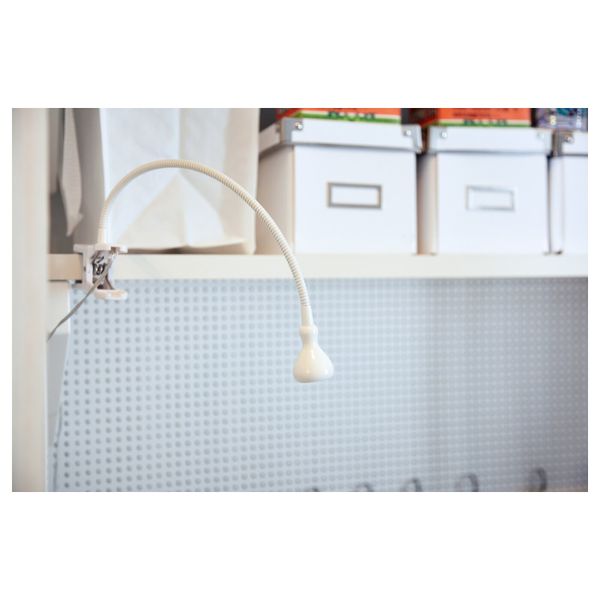Софит настенный, с зажимом, светодиодн, белый IKEA ЯНШО 903.607.19 - фото 4