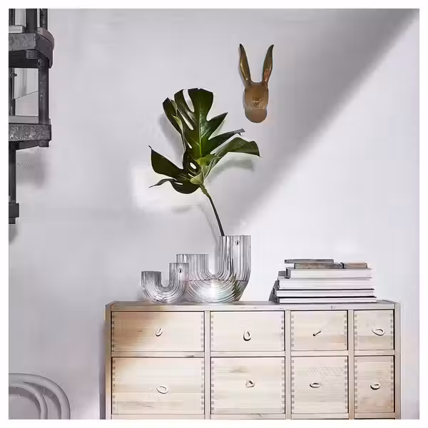 РЭФФЕЛБЬЁРК Ваза IKEA, 12 см, дополнительный ракурс - схема-чертеж с размерами