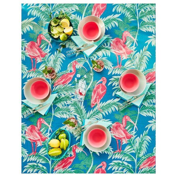 Скатерть, птица, разноцветный 145x240 см IKEA СОММАРЛИВ 804.511.83 - фото 3