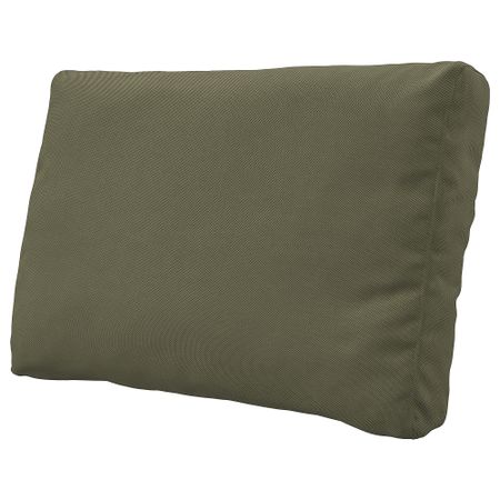 Подушка для садовой мебели, темный бежево-зеленый, 62x44 см IKEA FRÖSÖN ФРЁСЁН, DUVSTOCKHOLM СТОКГОЛЬМMEN ДУВХОЛЬМЕН 094.127.75