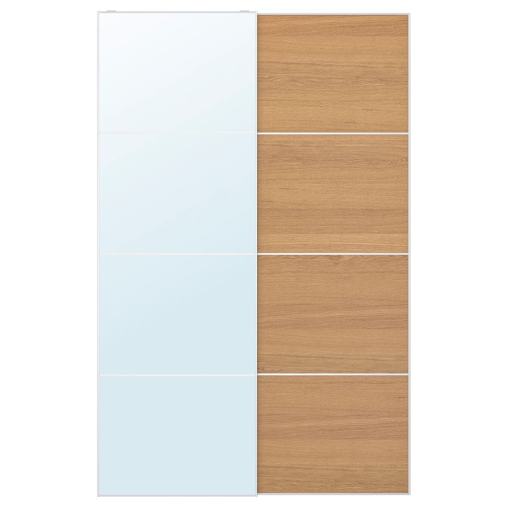 Пара раздвижных дверей IKEA MEHAMN МЕХАМН, AULI АУЛИ 494.379.86 - фото 1