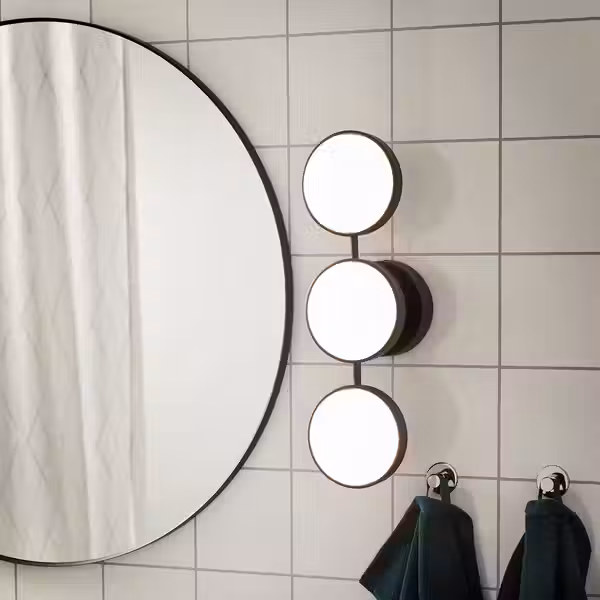 KABOMBA Бра, светодиодный - регулируемая яркость матовая поверхность/чёрный 47x14 см - фото 2