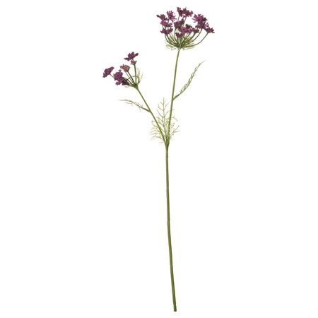 SMYCKA Цветок искусственный - д/дома/улицы Кружева королевы Анны/сиреневый 65 см