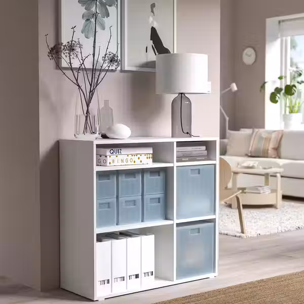 PANSARTAX ПАНСАРТАКС Контейнер с крышкой - прозрачный серо-синий 16.5x16.5x16.5 см - фото 6