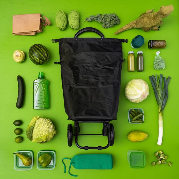 Сумка хозяйственная на колесиках, черный 33x24x68 см/38 л IKEA RADARBULLE РАДАРБУЛЛЕ 504.852.26 - фото 6