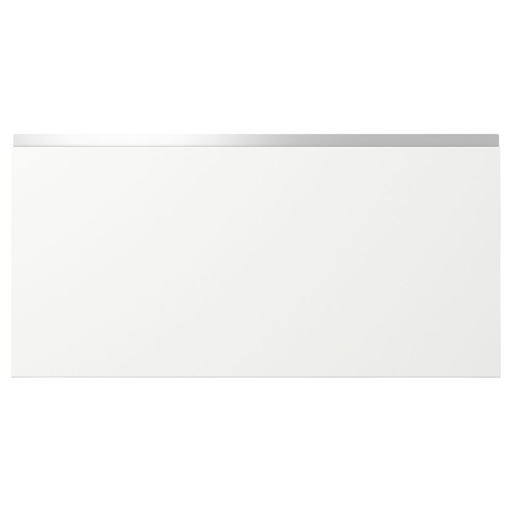 Фронтальная панель ящика НОДСТА, белый, алюминий - схема-чертеж с размерами